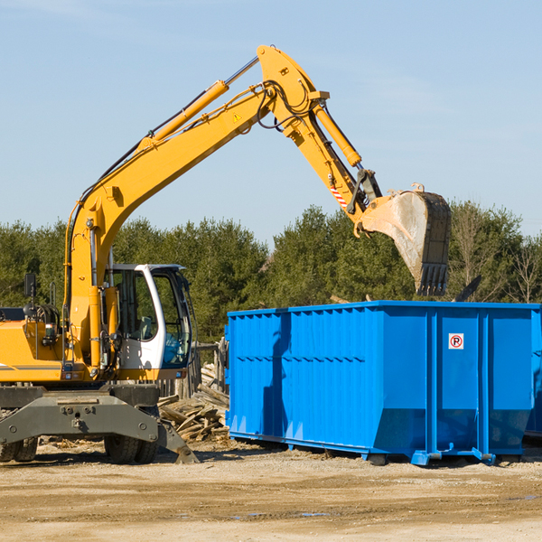 what size residential dumpster rentals are available in Tinicum Pennsylvania